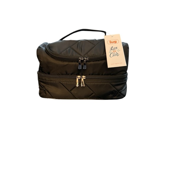 Lug Black Quilted Men's or Women’s Toiletry Bag NWT. Great for traveling. - Picture 9 of 11